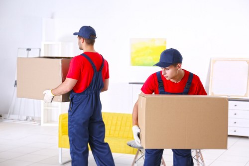 House removalists working on a local Chiswick home move