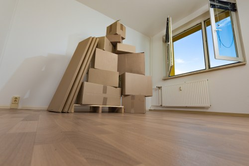 Careful loading and protection during a removal in Chiswick