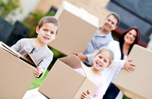 Staff member documenting a customer complaint after a move