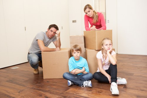 Customer choosing a trusted payment method for a Chiswick removal service