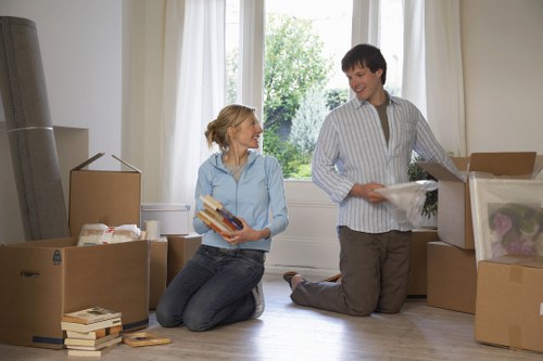 Local removals vehicle and moving equipment for Chiswick customers
