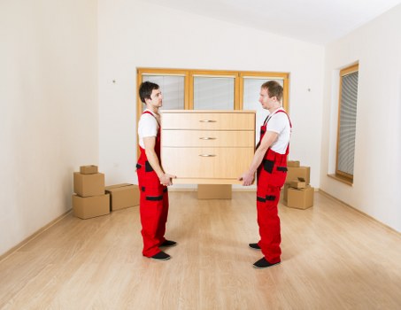 Professional movers planning a relocation in Chiswick